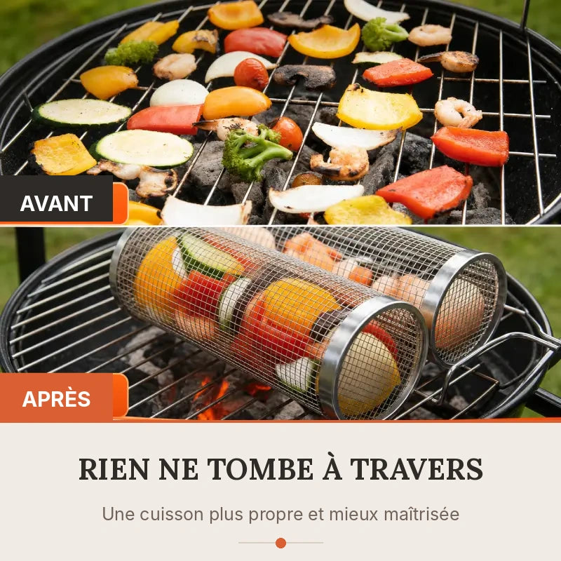 Grilléo™ - Le panier barbecue malin