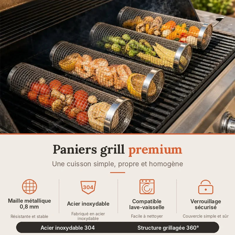 Grilléo™ - Le panier barbecue malin