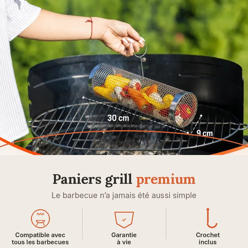 Grilléo™ - Le panier barbecue malin