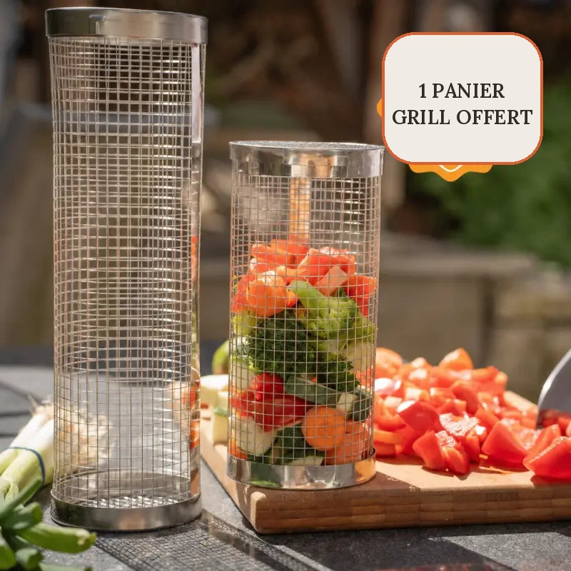 Grilléo™ - Le panier barbecue malin