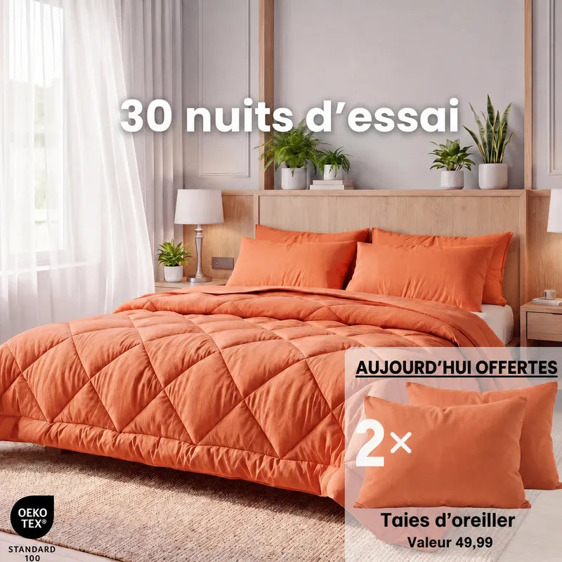 Couette Homenzya™ 2-en-1 lavable en machine – Plus besoin de housse de couette