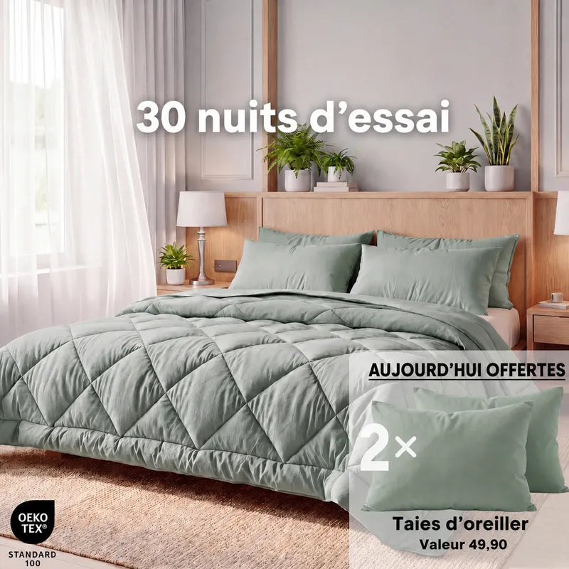 Couette Homenzya™ 2-en-1 lavable en machine – Plus besoin de housse de couette