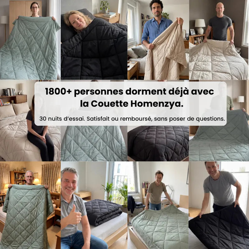 Couette Homenzya™ 2-en-1 lavable en machine – Plus besoin de housse de couette