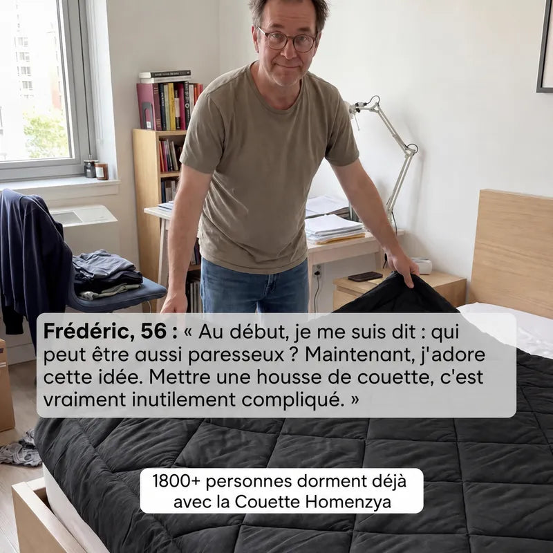 Couette Homenzya™ 2-en-1 lavable en machine – Plus besoin de housse de couette