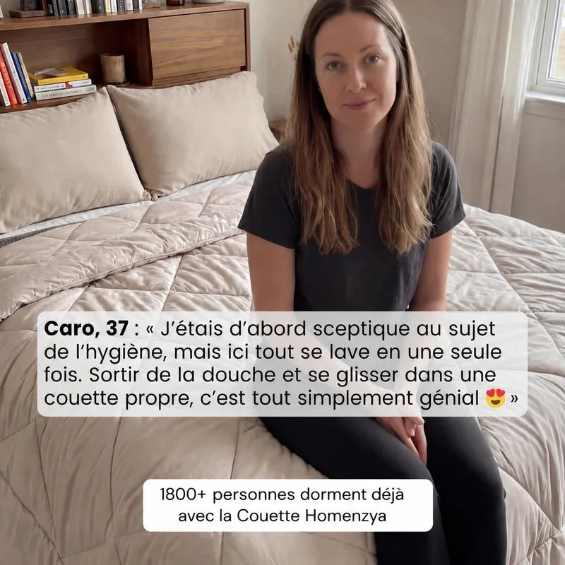 Couette Homenzya™ 2-en-1 lavable en machine – Plus besoin de housse de couette