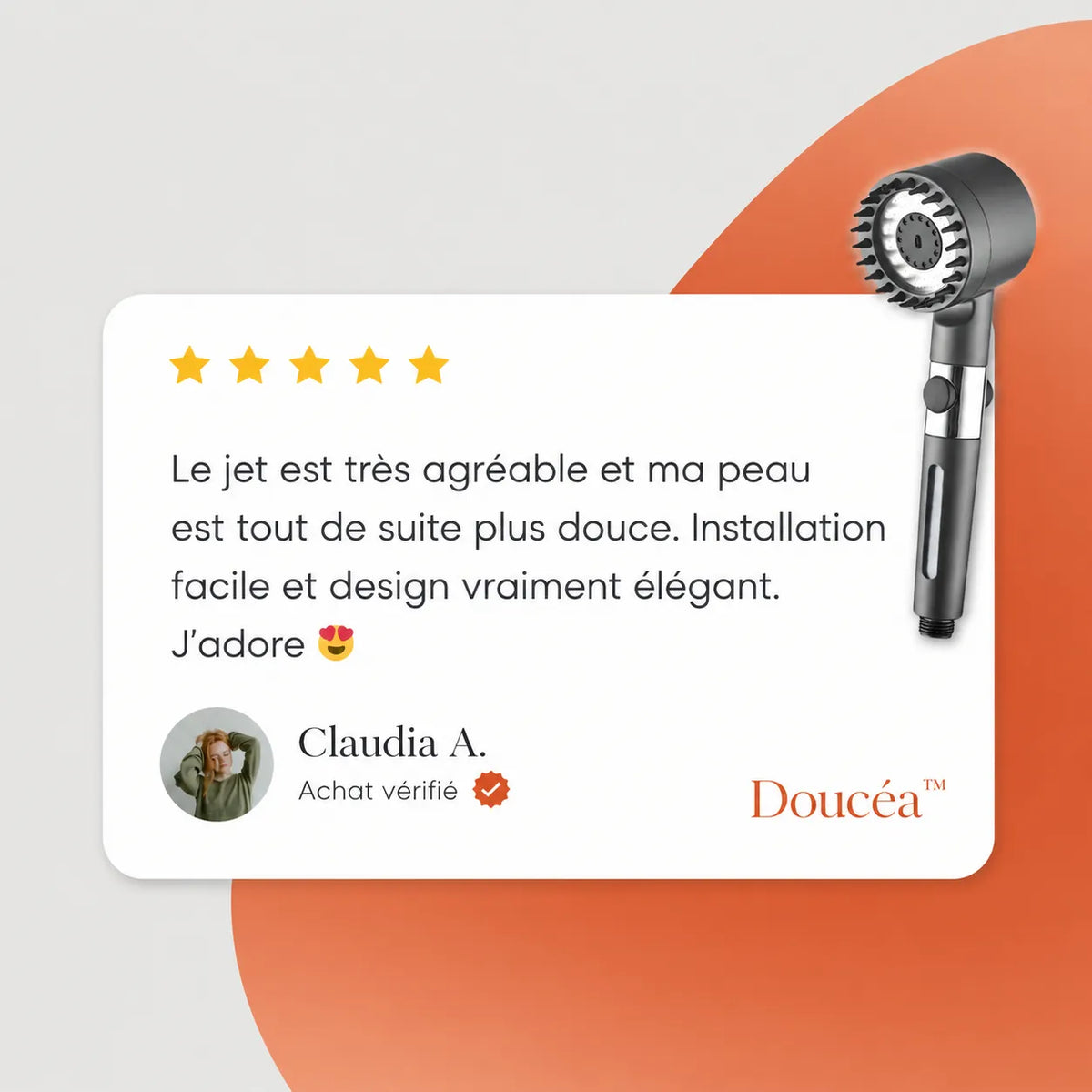 Doucéa™ – Pommeau de douche filtrant