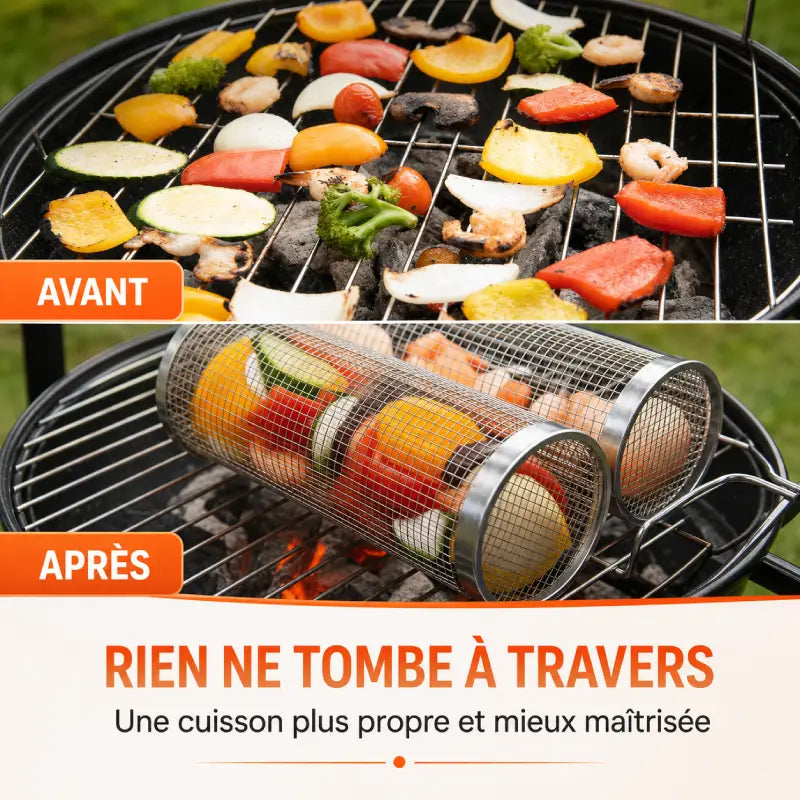Grilléo™ - Le panier barbecue malin
