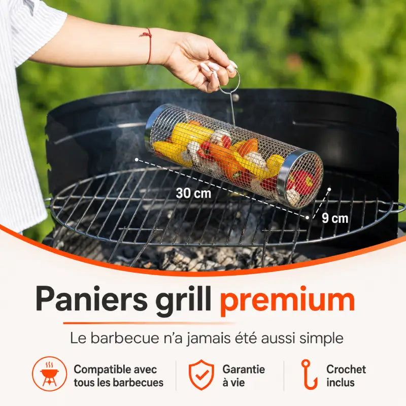 Grilléo™ - Le panier barbecue malin