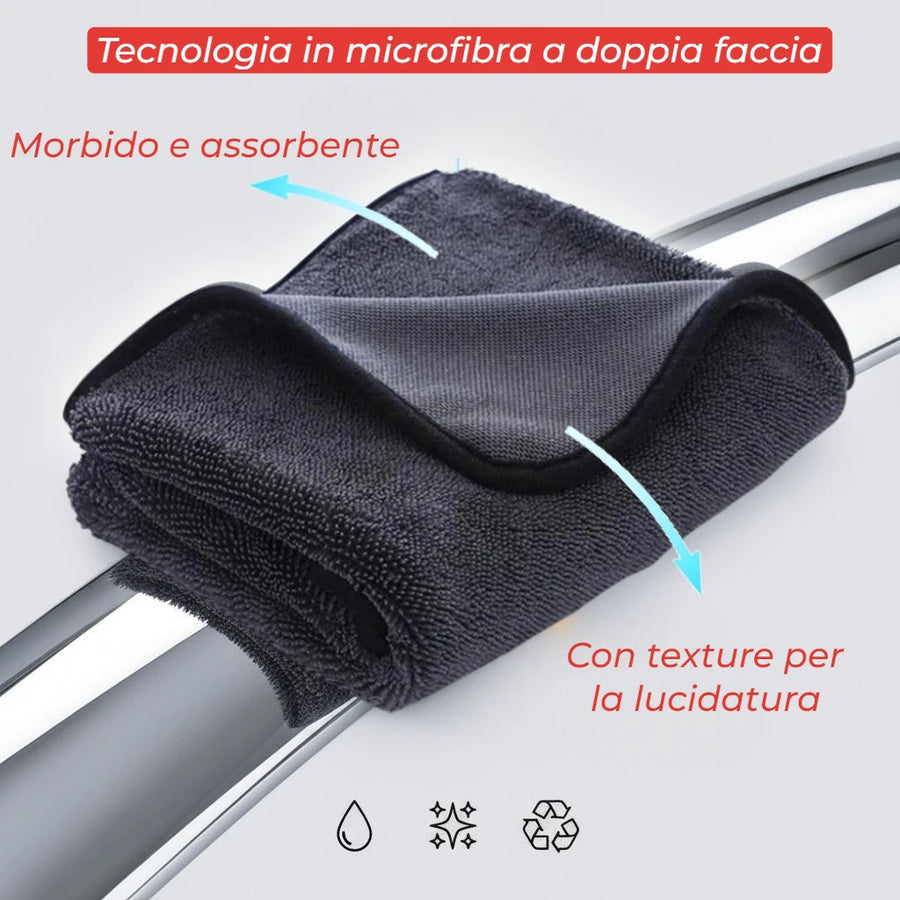 SmartClean™ – Panno in microfibra super assorbente, sempre nato fatica