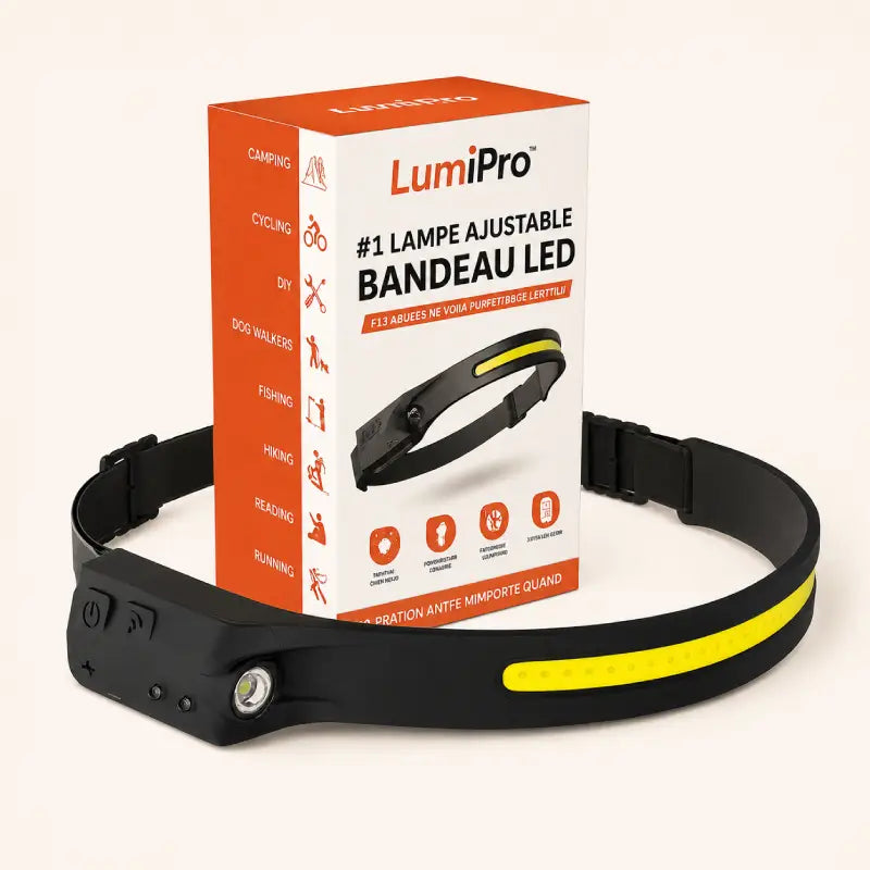 LumiPro™ | Bandeau LED mains libres 230°