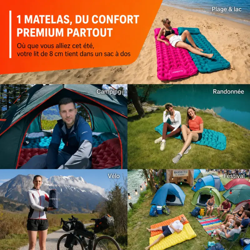 Matelas ultra-léger et compact – idéal pour les déplacements