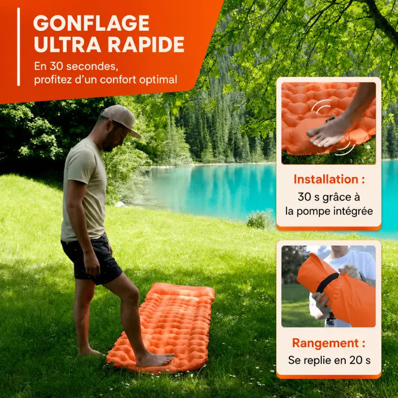 Matelas ultra-léger et compact – idéal pour les déplacements
