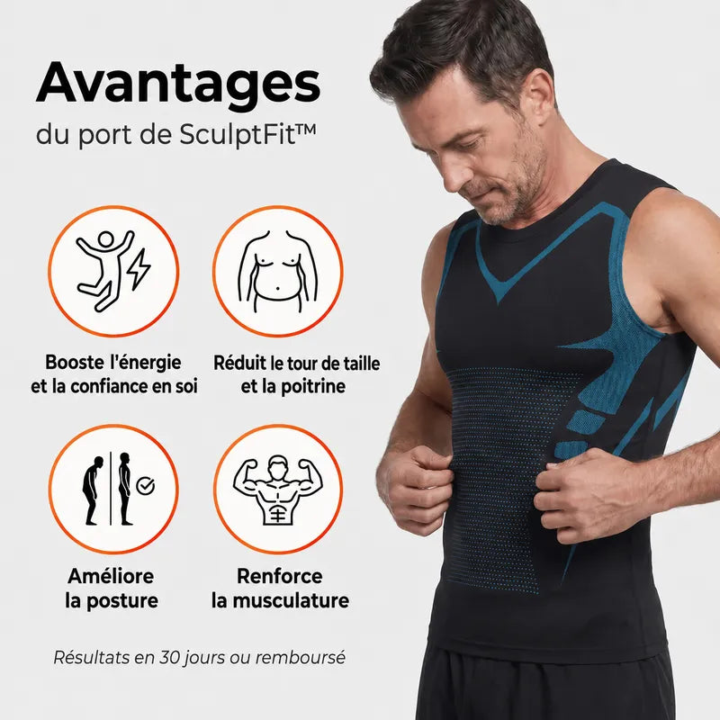 SculptFit™ -T-shirt sculptant homme