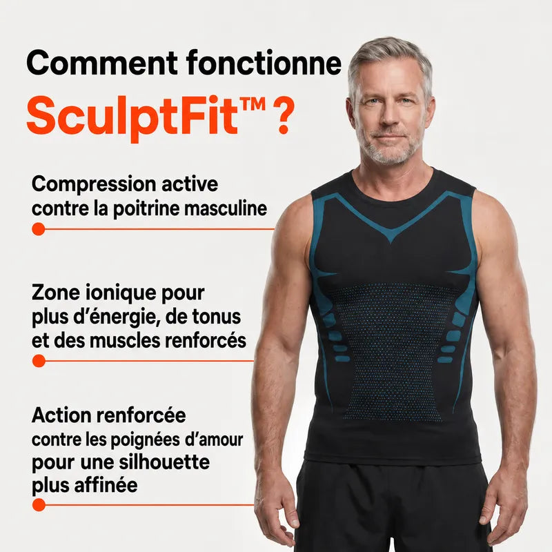 SculptFit™ -T-shirt sculptant homme