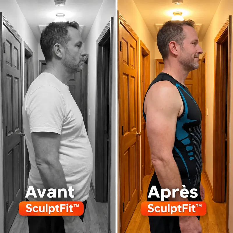 SculptFit™ -T-shirt sculptant homme