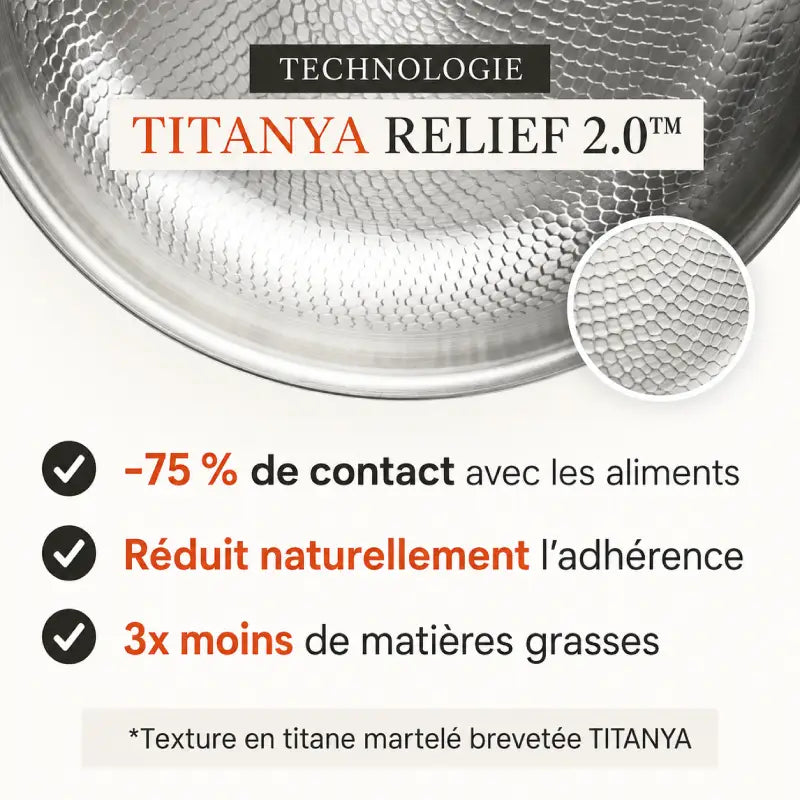 Titanya™ - Poêle 100 % titane pur pour une cuisine sans toxines