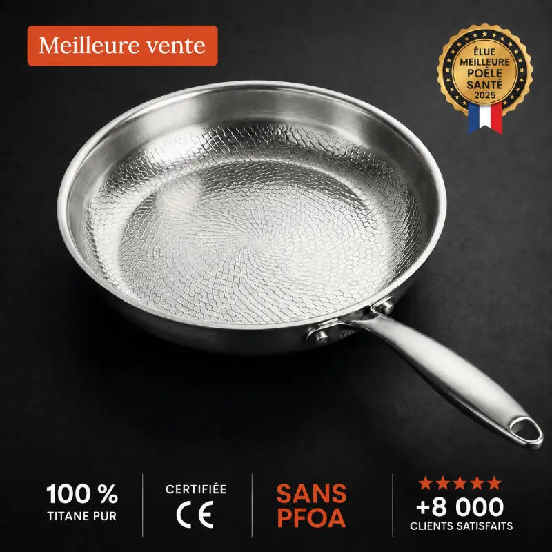 Titanya™ - Poêle 100 % titane pur pour une cuisine sans toxines
