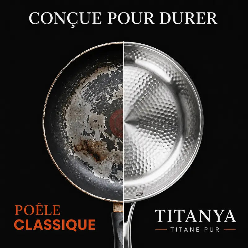 Titanya™ - Poêle 100 % titane pur pour une cuisine sans toxines