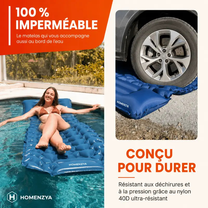 Matelas ultra-léger et compact – idéal pour les déplacements